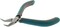 The Beadsmith Simply Modern Bent Chain Nose Pliers, 4.5 inches (114mm) with Polished Steel Head, PVC Grip Handles and Double-Leaf Springs, Tool for Jewelry Making
